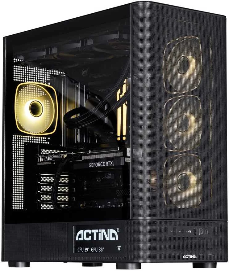 Ausinės Actina 5901443440260 PC AMD Ryzen™ 7 9850X3D 32 GB DDR5-SDRAM 2 TB SSD NVIDIA GeForce RTX 5090 Windows 11 Home Midi Tower Juodas