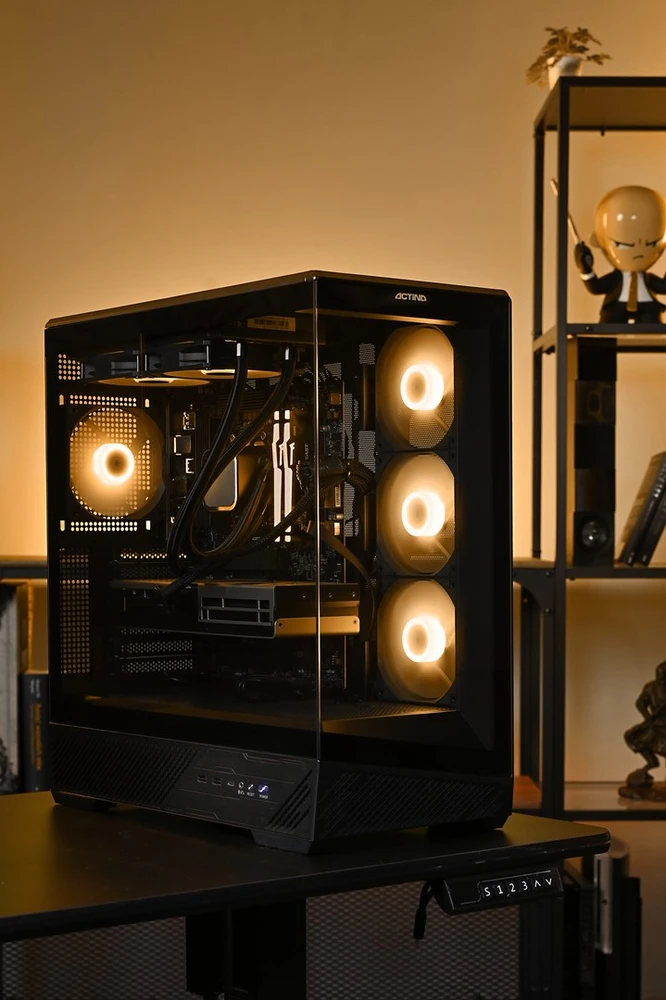 Ausinės Actina 5901443441212 Kompiuteris Intel Core Ultra 5 245KF 16 GB DDR5-SDRAM 1 TB SSD NVIDIA GeForce RTX 5070 Midi Tower Juodas