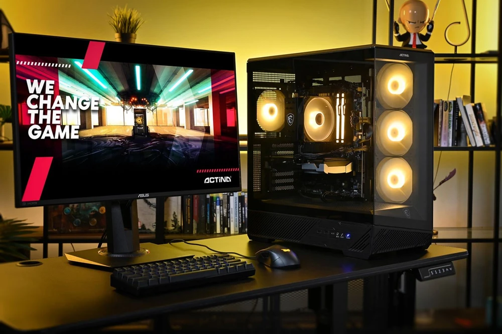 Ausinės Actina 5901443441229 Kompiuteris Intel Core Ultra 5 245KF 16 GB DDR5-SDRAM 1 TB SSD NVIDIA GeForce RTX 5060 Midi Tower Juodas