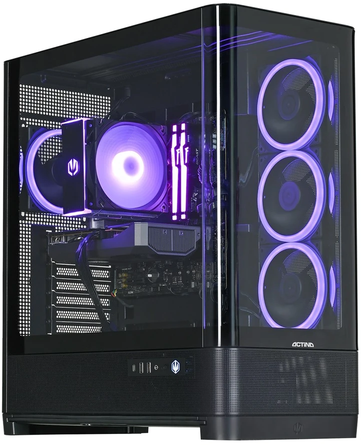 Ausinės Actina 5901443444718 Kompiuteris Intel Core 5 245KF 16 GB DDR5-SDRAM 1 TB SSD NVIDIA GeForce RTX 5060 Windows 11 Home Midi Tower Juodas