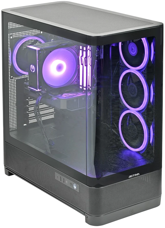 Ausinės Actina 5901443444718 Kompiuteris Intel Core 5 245KF 16 GB DDR5-SDRAM 1 TB SSD NVIDIA GeForce RTX 5060 Windows 11 Home Midi Tower Juodas