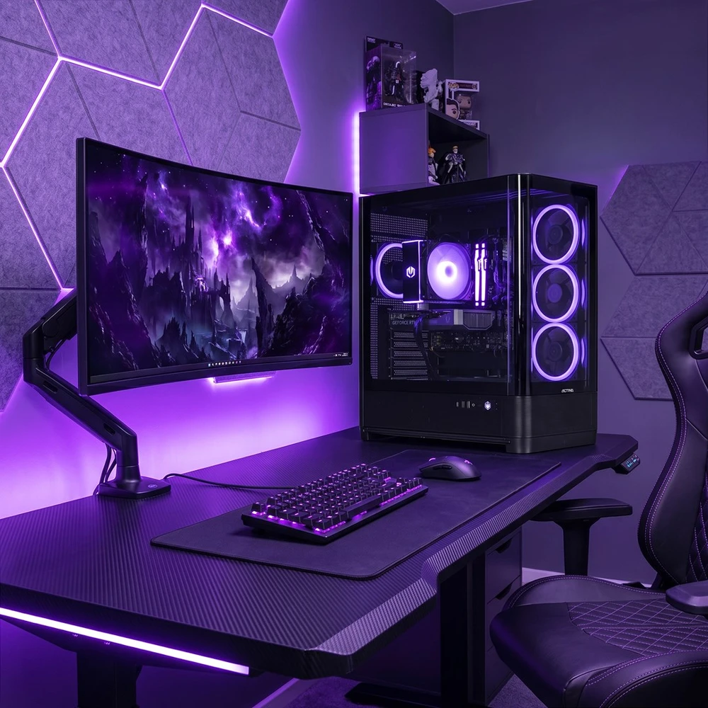 Ausinės Actina 5901443444718 Kompiuteris Intel Core 5 245KF 16 GB DDR5-SDRAM 1 TB SSD NVIDIA GeForce RTX 5060 Windows 11 Home Midi Tower Juodas