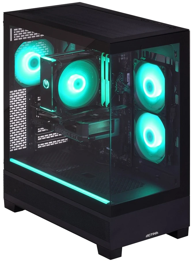 Actina 5901443446637 PC AMD Ryzen™ 5 7500F 16 GB DDR5-SDRAM 1 TB SSD AMD Radeon RX 9070 GRE Windows 11 Home Midi Tower Juodas