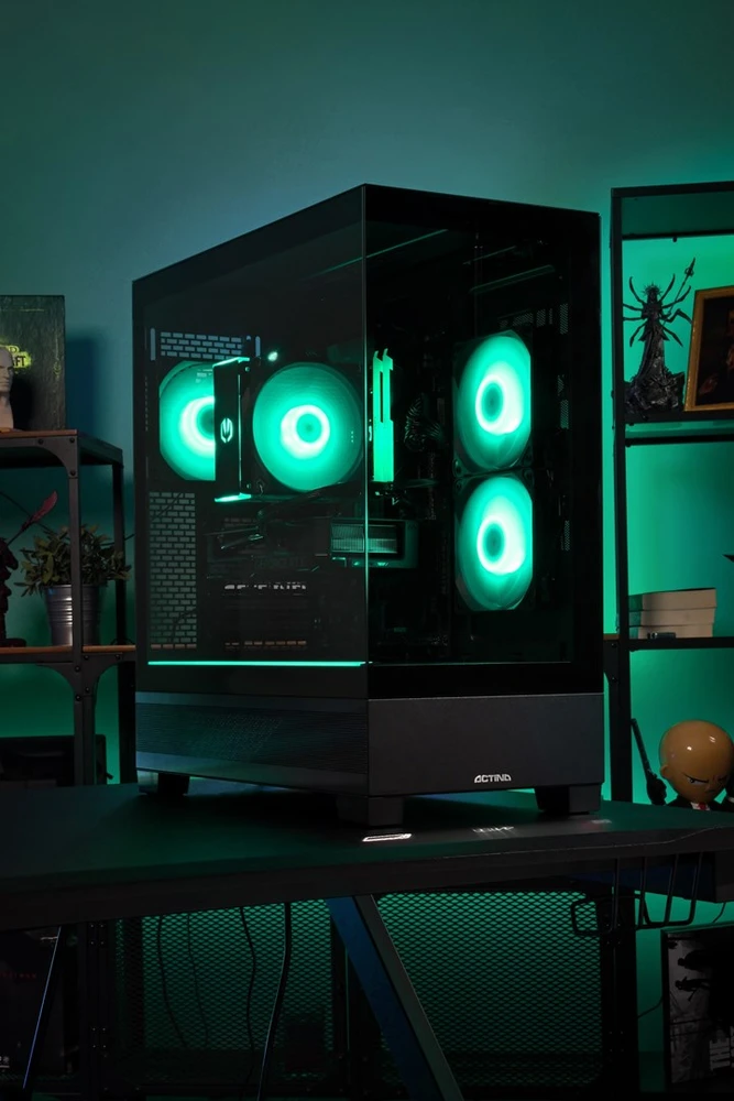 Actina 5901443446644 PC AMD Ryzen™ 7 8700F 16 GB DDR5-SDRAM 1 TB SSD AMD Radeon RX 9070 GRE Midi Tower Juodas