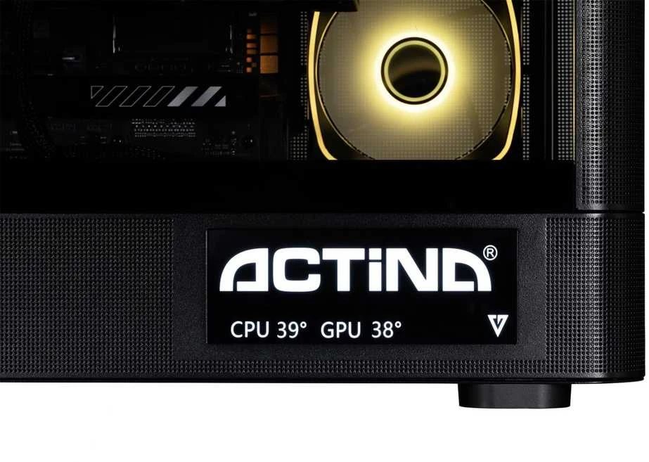 Ausinės Actina 5901443441908 PC Intel Core Ultra 7 270K Plus 32 GB DDR5-SDRAM 1 TB SSD NVIDIA GeForce RTX 5080 Midi Tower Juodas