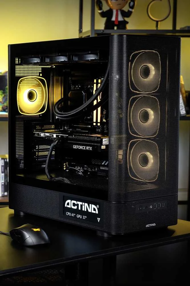 Ausinės Actina 5901443441908 PC Intel Core Ultra 7 270K Plus 32 GB DDR5-SDRAM 1 TB SSD NVIDIA GeForce RTX 5080 Midi Tower Juodas