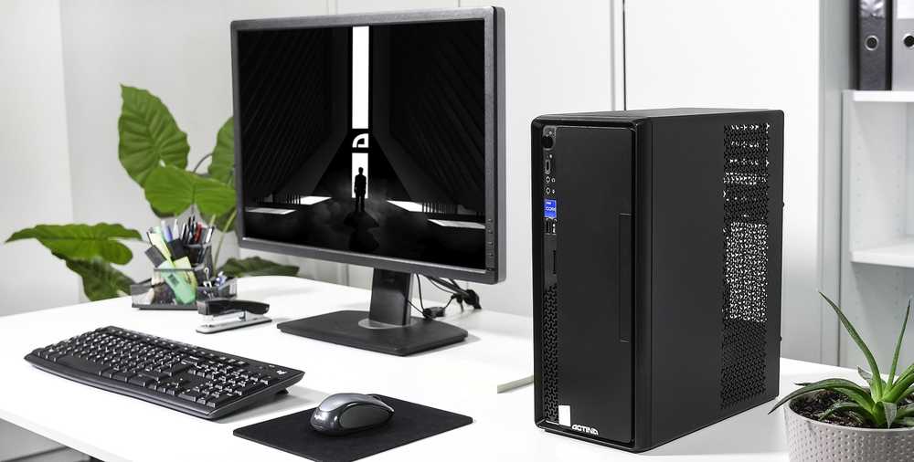 Actina 5901443334361 PC i3-12100 Mini Tower Intel® Core™ i3 8 GB DDR4-SDRAM 512 GB SSD Windows 11 Home Juodas