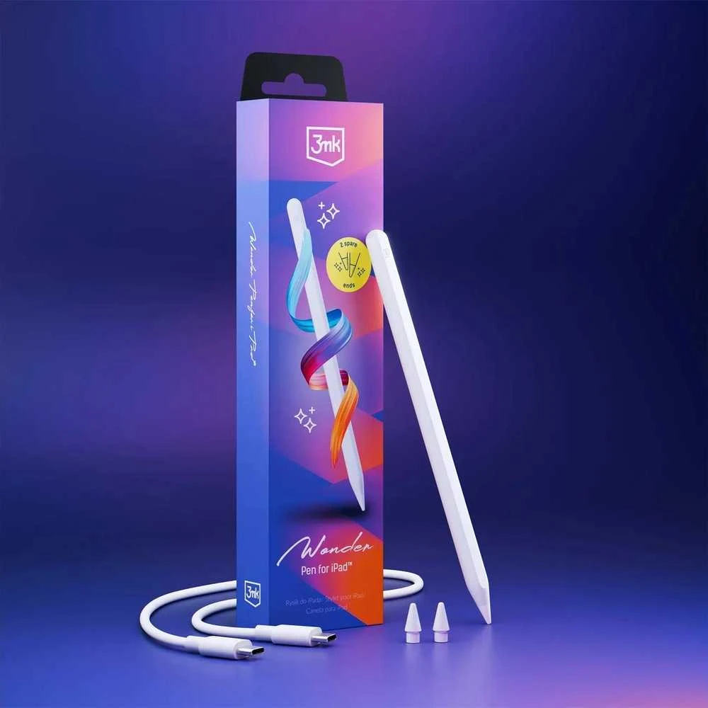 „3MK Wonder Pen“ magnetinis USB-C sijonas, skirtas „Apple iPad“.