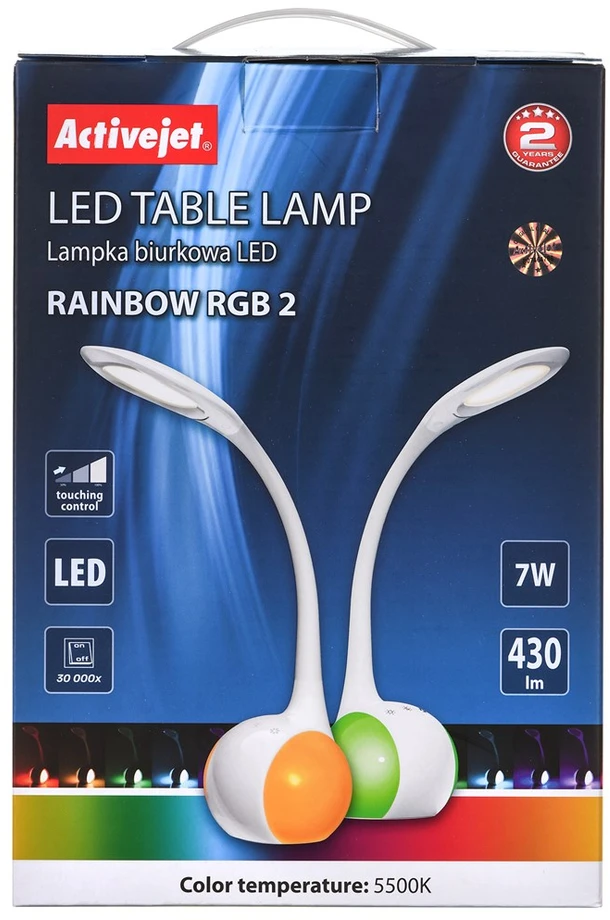 Stalinė Lempa - Activejet AJE-Rainbow 6 W LED Balta