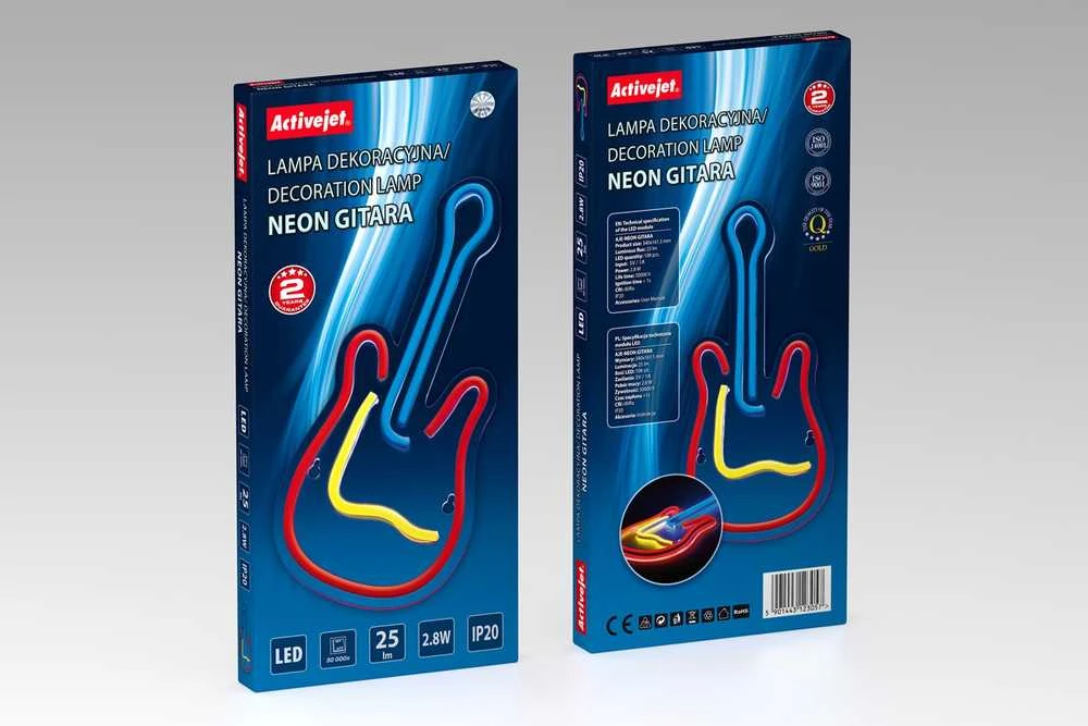 ActiveJet Aktyvuota neoninė LED AJE-NEON GITARA