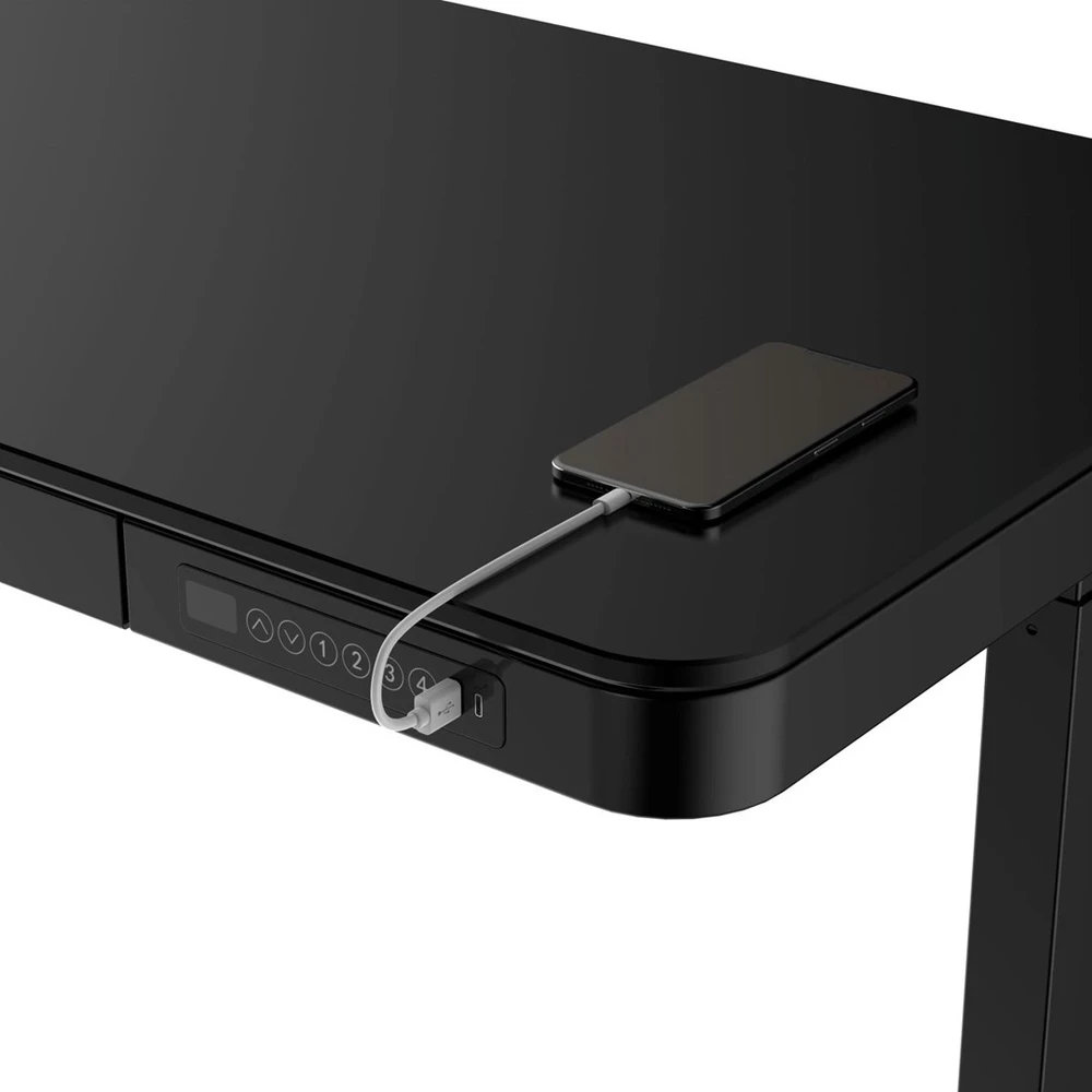 „Activejet“ stalas su elektriniu aukščio reguliavimu 120x60 ET119S juodas