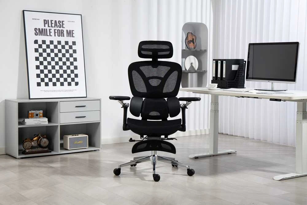 „Activejet“ biuro kėdė, ergonomiška, YK848, juoda