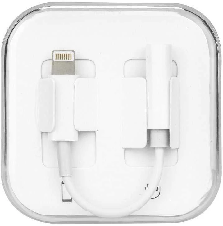 Oem Adapteris AUX Lightning (vyriškas) prie lizdo 3,5 mm (moteris) BOX baltas