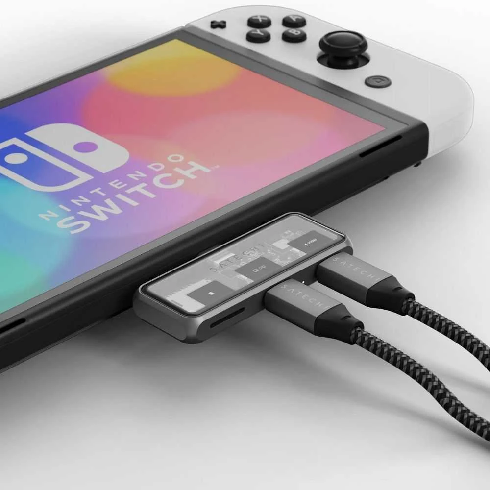 Adapteris ŠAKOTUVAS 3in1 USB C Satechi Mobile XR ST-HXRSDM erškėčiai pilka