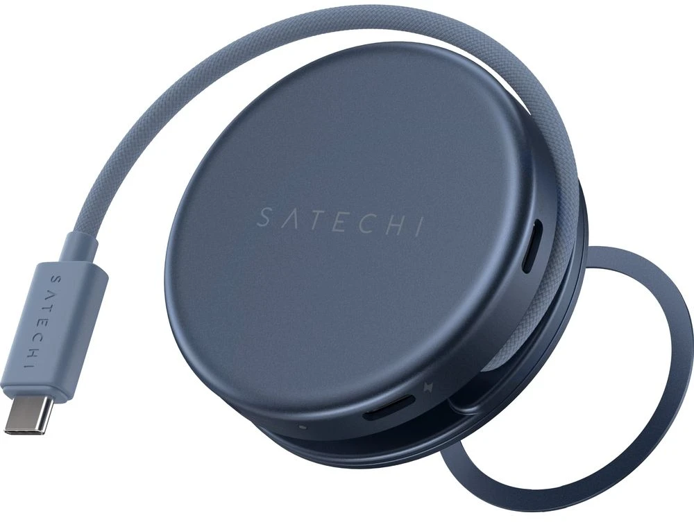 Adapteris HUB 5in1 USB C Satechi OntheGo STPOTG5B indigo