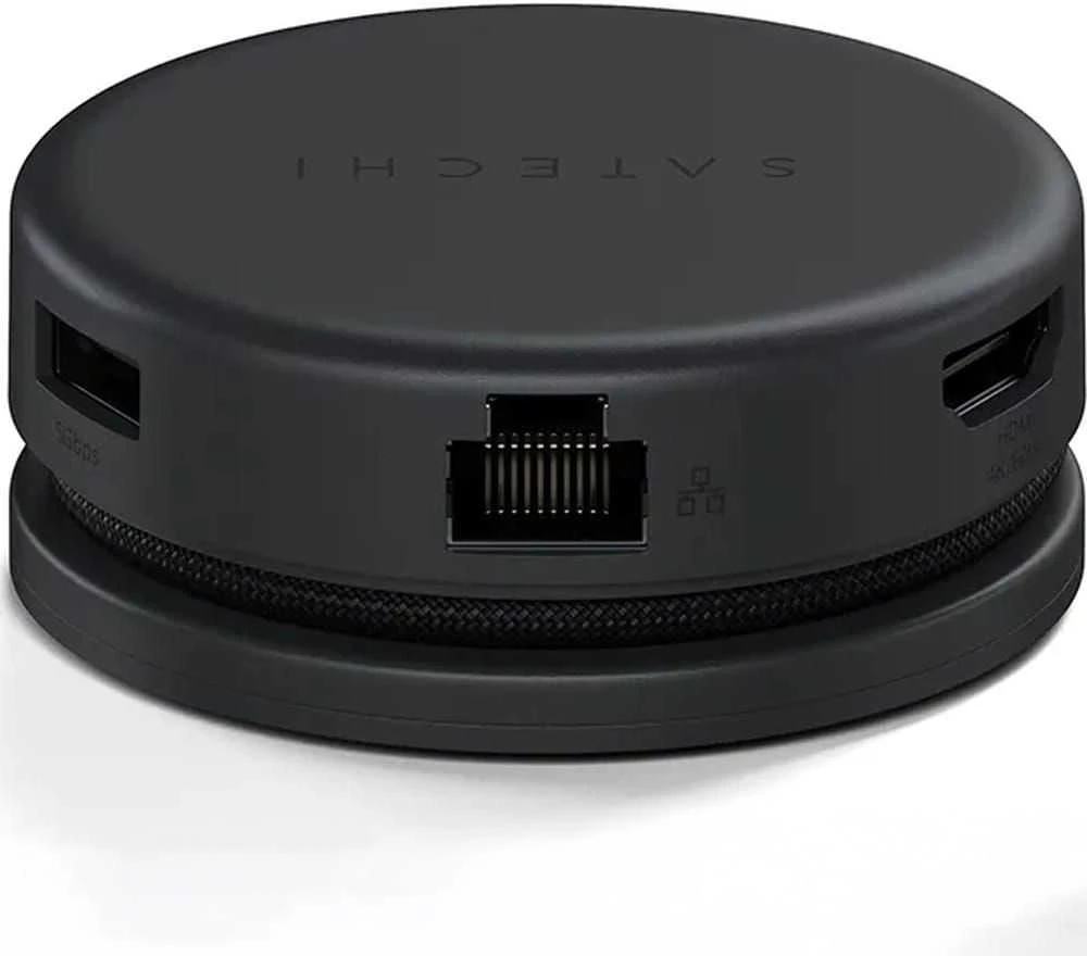 Adapteris HUB 7in1 USB C Satechi Multiport ST-POTG7C midnight juodas