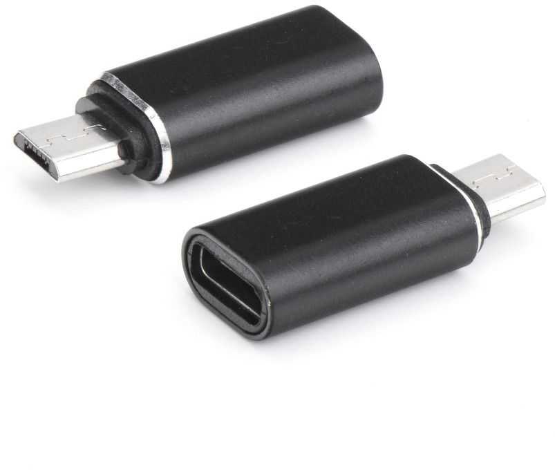 Oem Adapteris Type C (female) to Micro USB (male) juodas