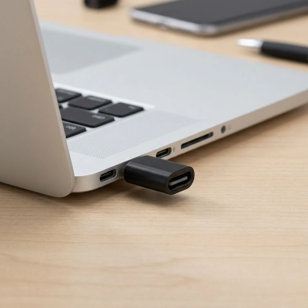 BlueStar Adapteris Type C to Micro USB Blue Star - juodas