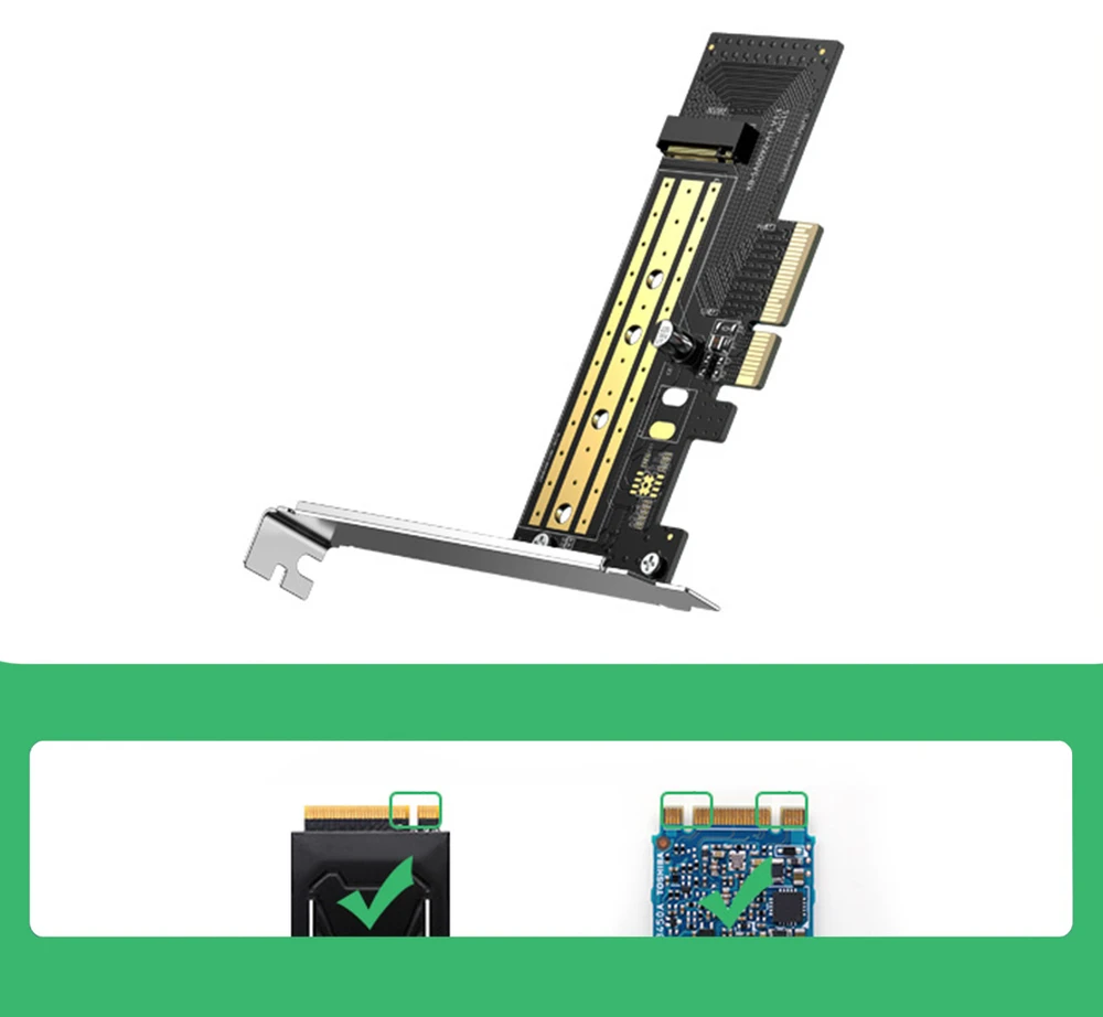 UGREEN PCIe 3.0 x4 M.2 NVME adapteris M.2 NVME adapteris