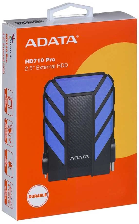 ADATA HD710P 1000 GB, 2.5", USB 3.1 (atgal suderinama su USB 2.0), Mėlyna