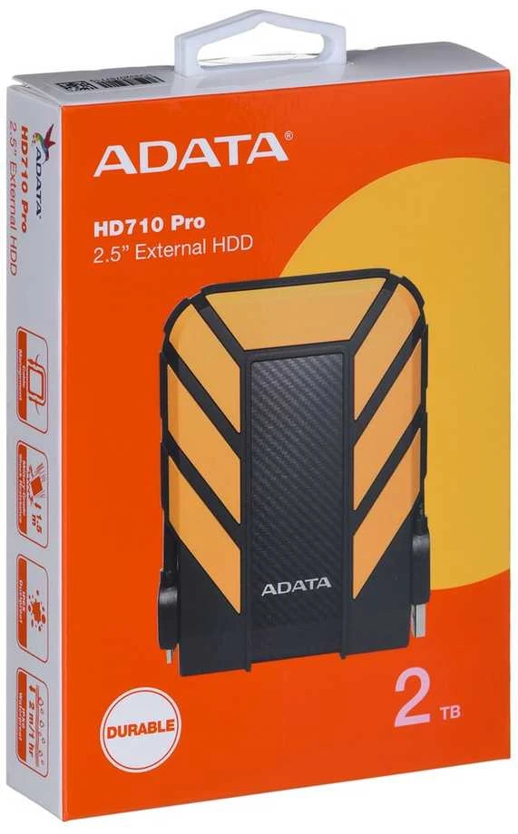 Išorinis diskas Adata HD710 Pro Išorinis kietasis diskas USB 3.1 2TB Geltonas
