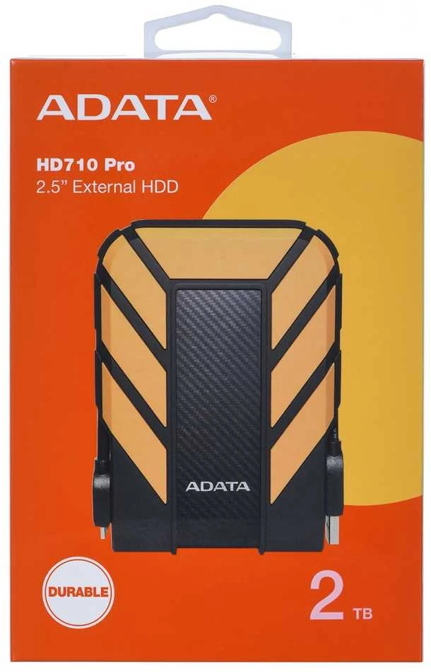 Išorinis diskas Adata HD710 Pro Išorinis kietasis diskas USB 3.1 2TB Geltonas