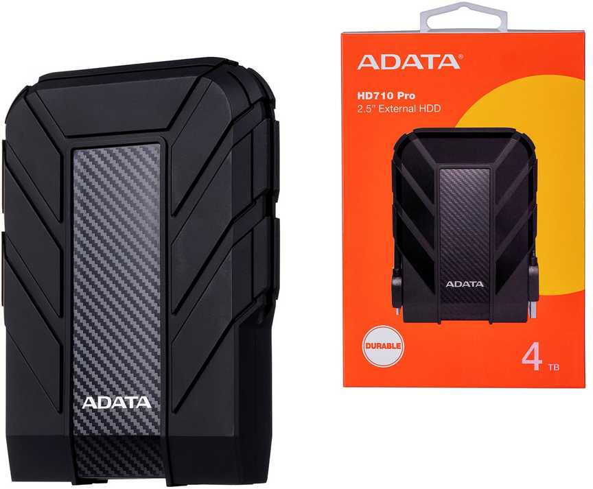 Kietasis diskas Išorinis diskas Adata HD710 Pro USB 3.1 4TB Juodas