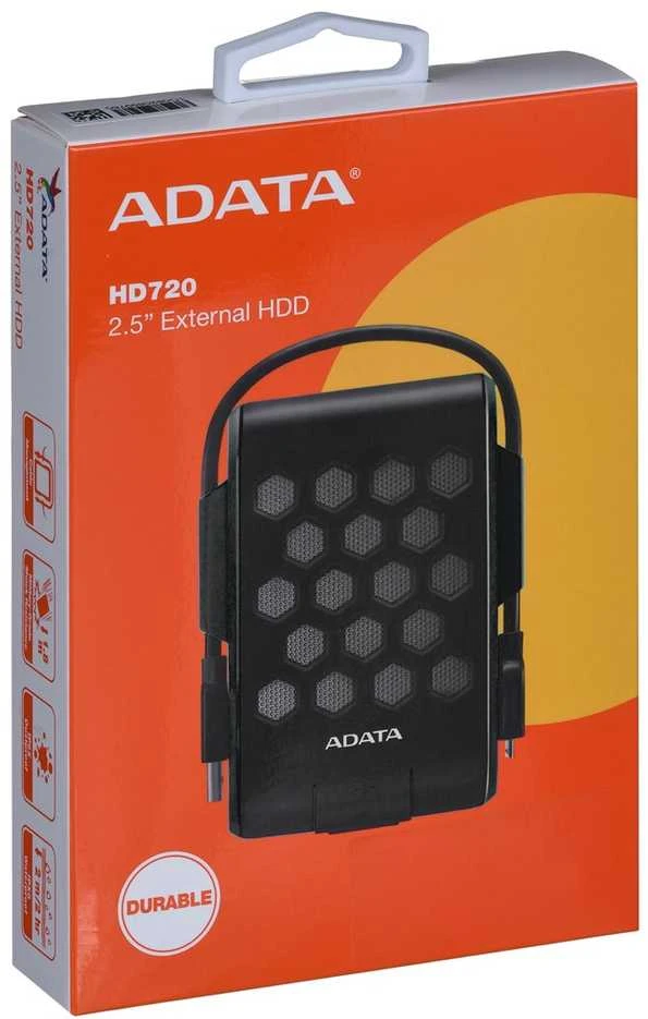 Išorinis kietasis diskas Adata HD720 2TB USB3 Juodas, IP68