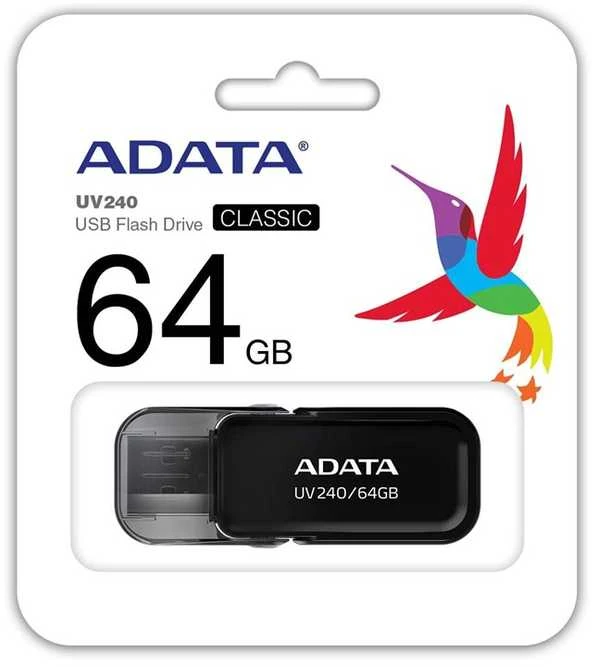ADATA | DashDrive UV240 | 64 GB | USB Type-A | Juodas