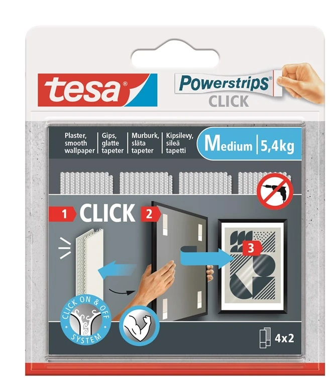 Lipni juostelė Tesa Power-Strips 77721 Dvipusė 0.06m x 2cm