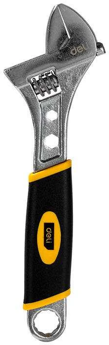 Reguliuojamas veržliaraktis su plastikine rankena Deli Tools 8"
