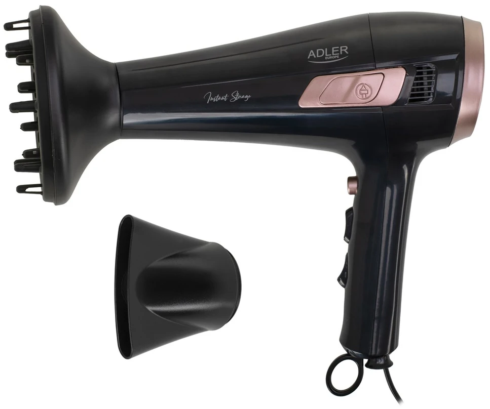 Adler AD 2283 plaukų džiovintuvas su 2400W galia ir difuzoriumi