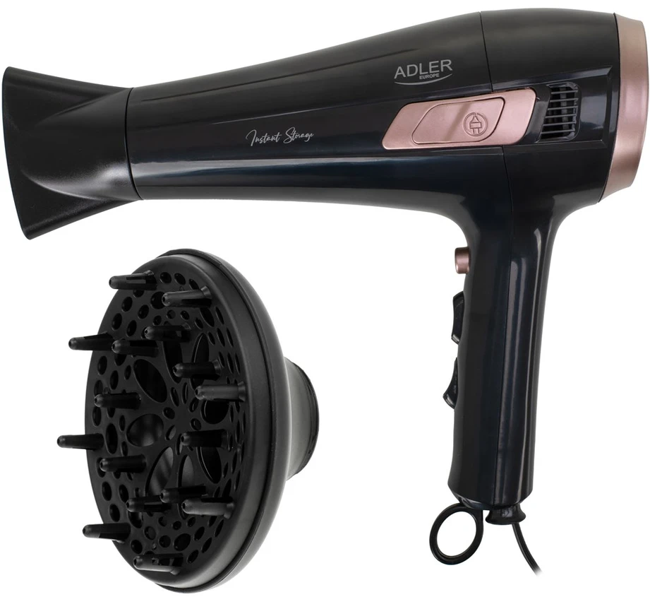 Adler AD 2283 plaukų džiovintuvas su 2400W galia ir difuzoriumi