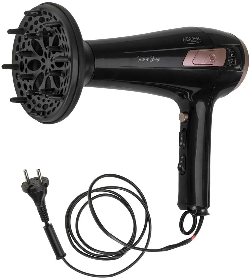 Adler AD 2283 plaukų džiovintuvas su 2400W galia ir difuzoriumi
