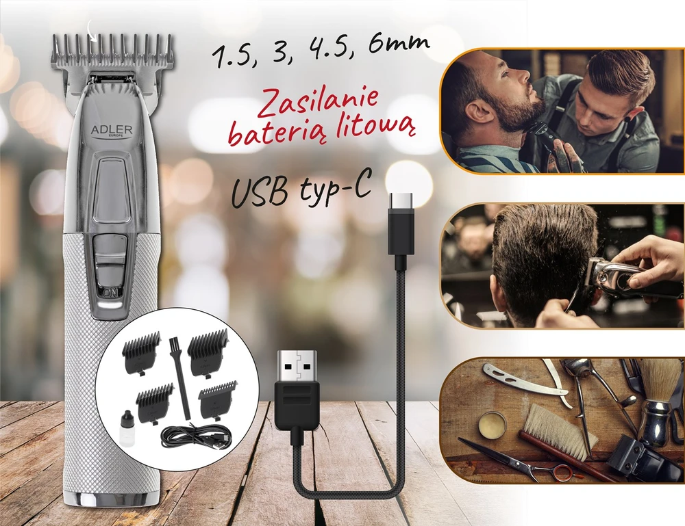 Plaukų kirpimo mašinėlė Adler AD-2836s