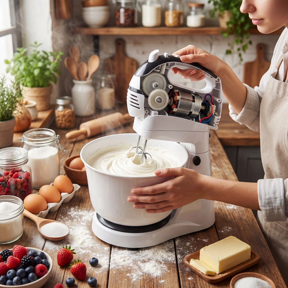Virtuvinis kombainas Adler | Mixer | AD 4206 | Mixer with bowl | 300 W | Greičių skaičius 5 | Turbo mode | Baltas