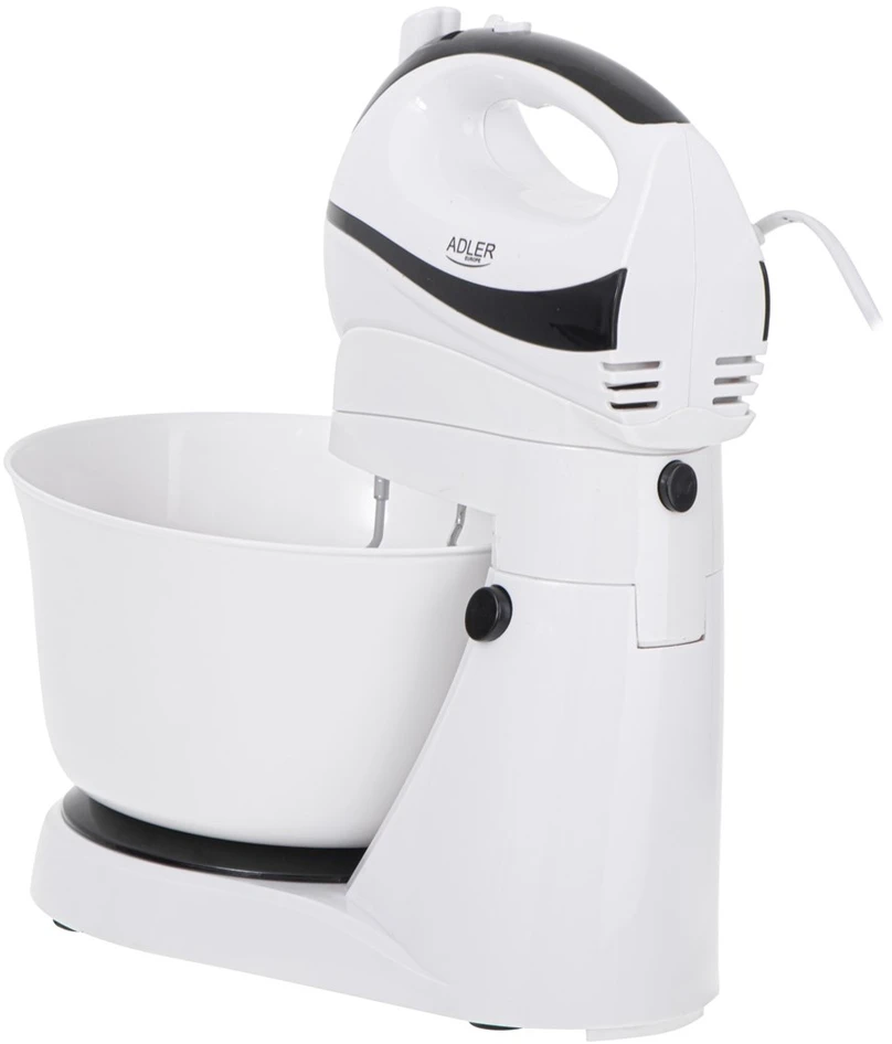 Virtuvinis kombainas Adler | Mixer | AD 4206 | Mixer with bowl | 300 W | Greičių skaičius 5 | Turbo mode | Baltas