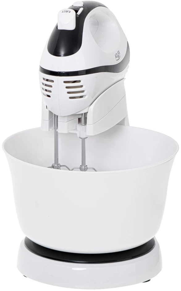 Virtuvinis kombainas Adler | Mixer | AD 4206 | Mixer with bowl | 300 W | Greičių skaičius 5 | Turbo mode | Baltas