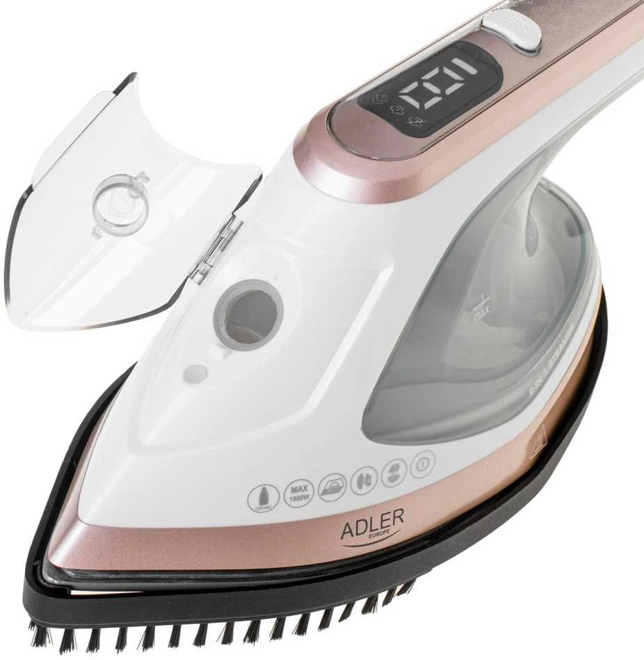 Adler 2in1 drabužių garintuvas ir lygintuvas | AD 5044 | Rankinis | 1400 W | 0,18 l | 25 g/min | Baltas/Auksinis