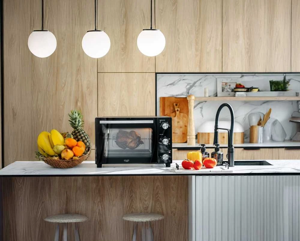 Mikrobangų krosnelė Adler Electric orkaitė | AD 6026 | 48 L | 1800 W | Juodas