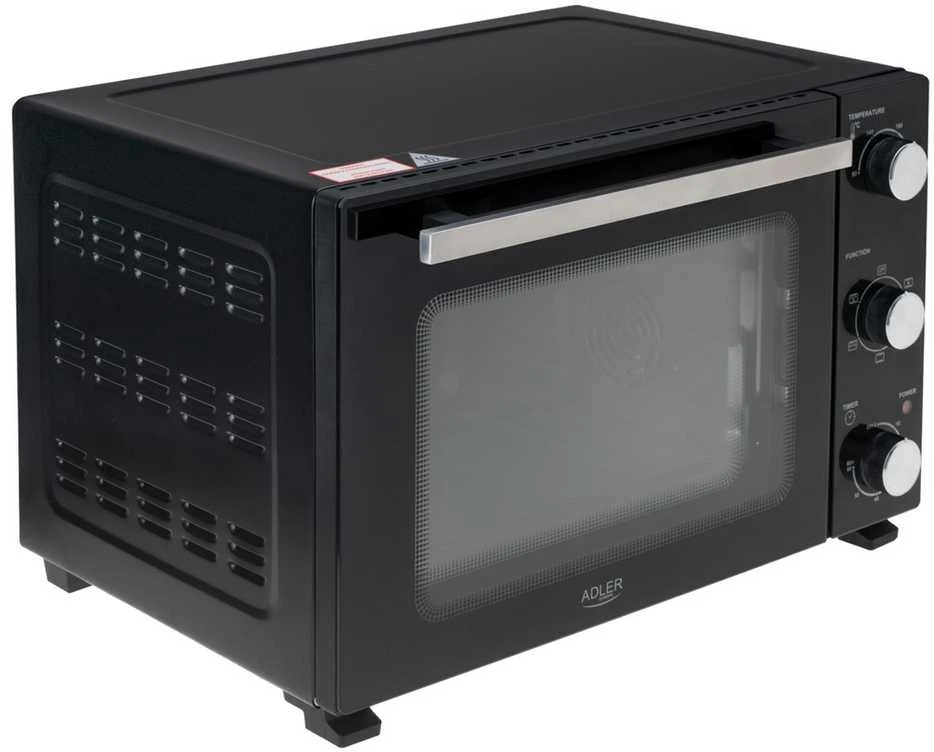 Mikrobangų krosnelė Adler Electric orkaitė | AD 6028 | 60 L | 2000 W | Juodas