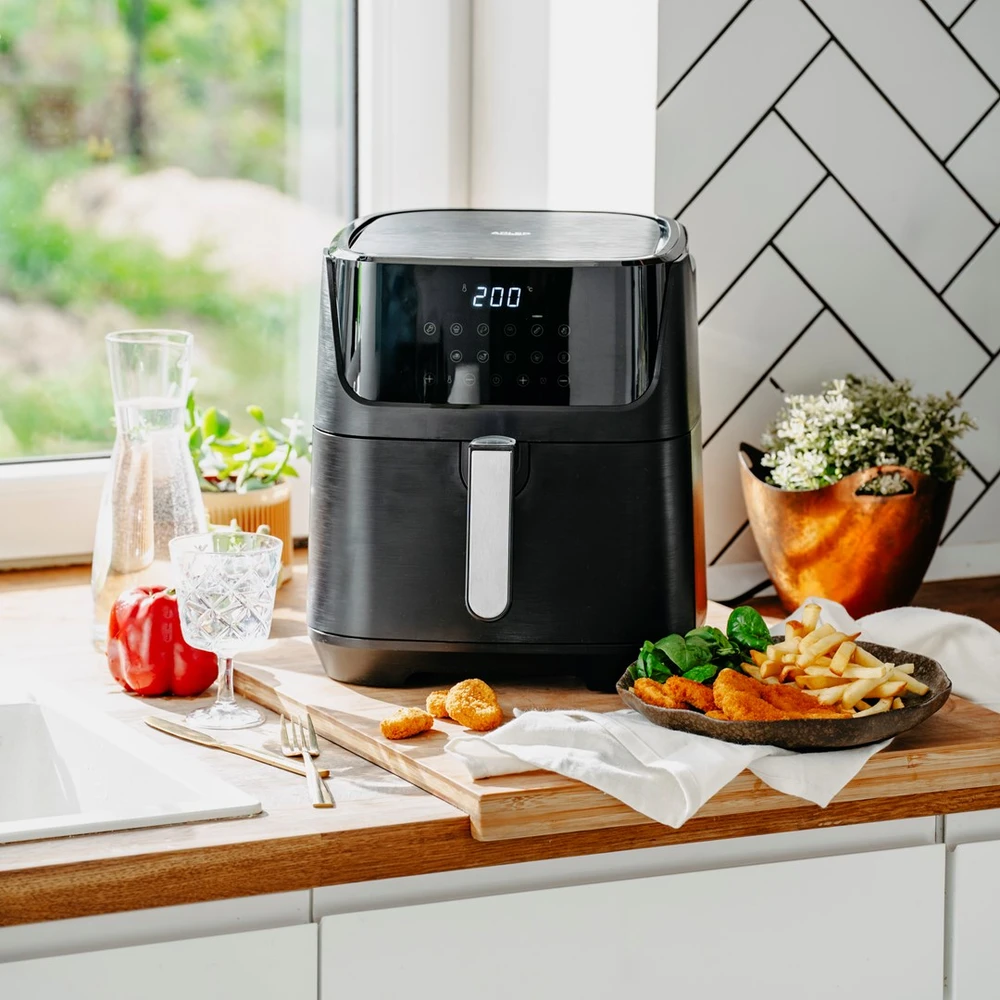 Gruzdintuvė Adler AD 6317 Air Fryer Oven, 12 programs, 5.5 L, Juodas