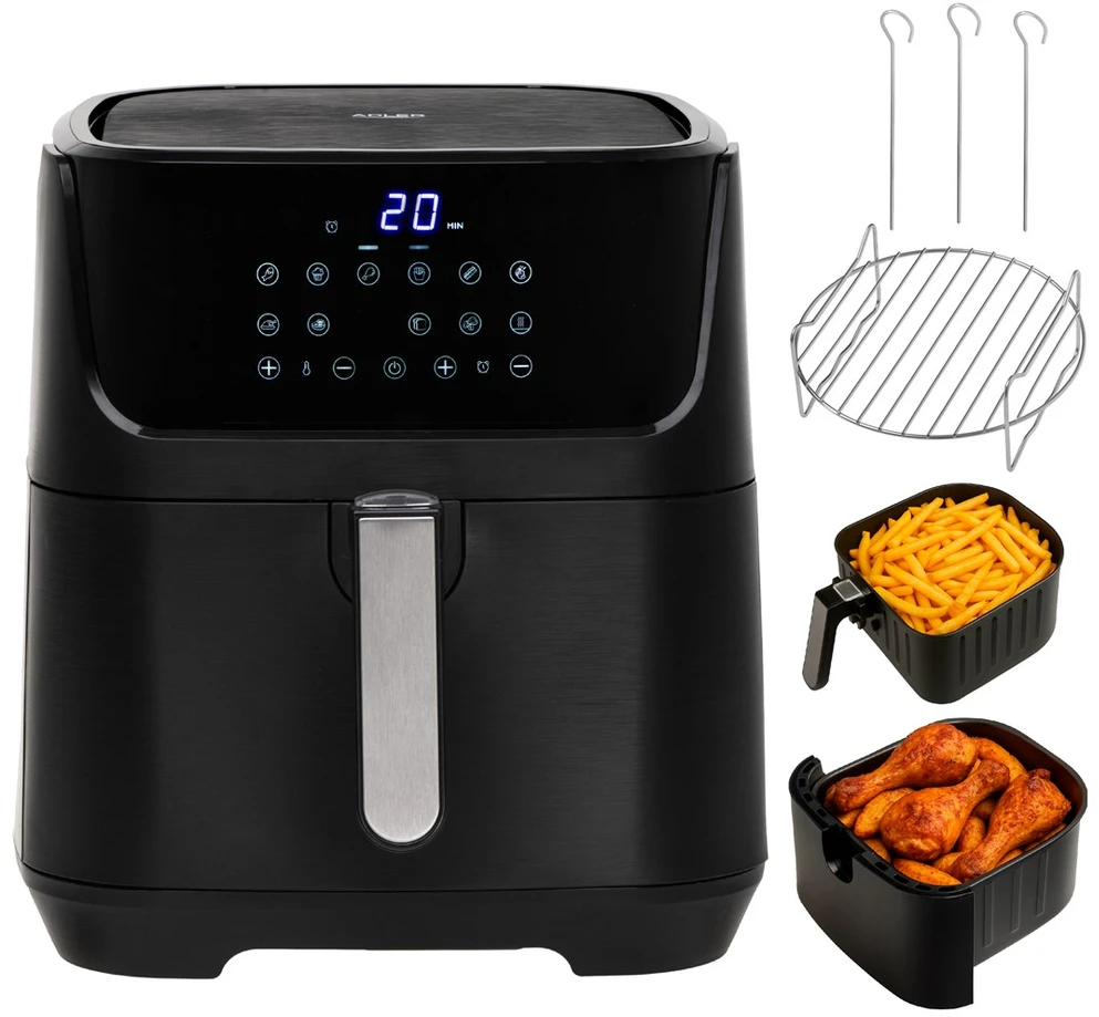 Gruzdintuvė Adler AD 6317 Air Fryer Oven, 12 programs, 5.5 L, Juodas