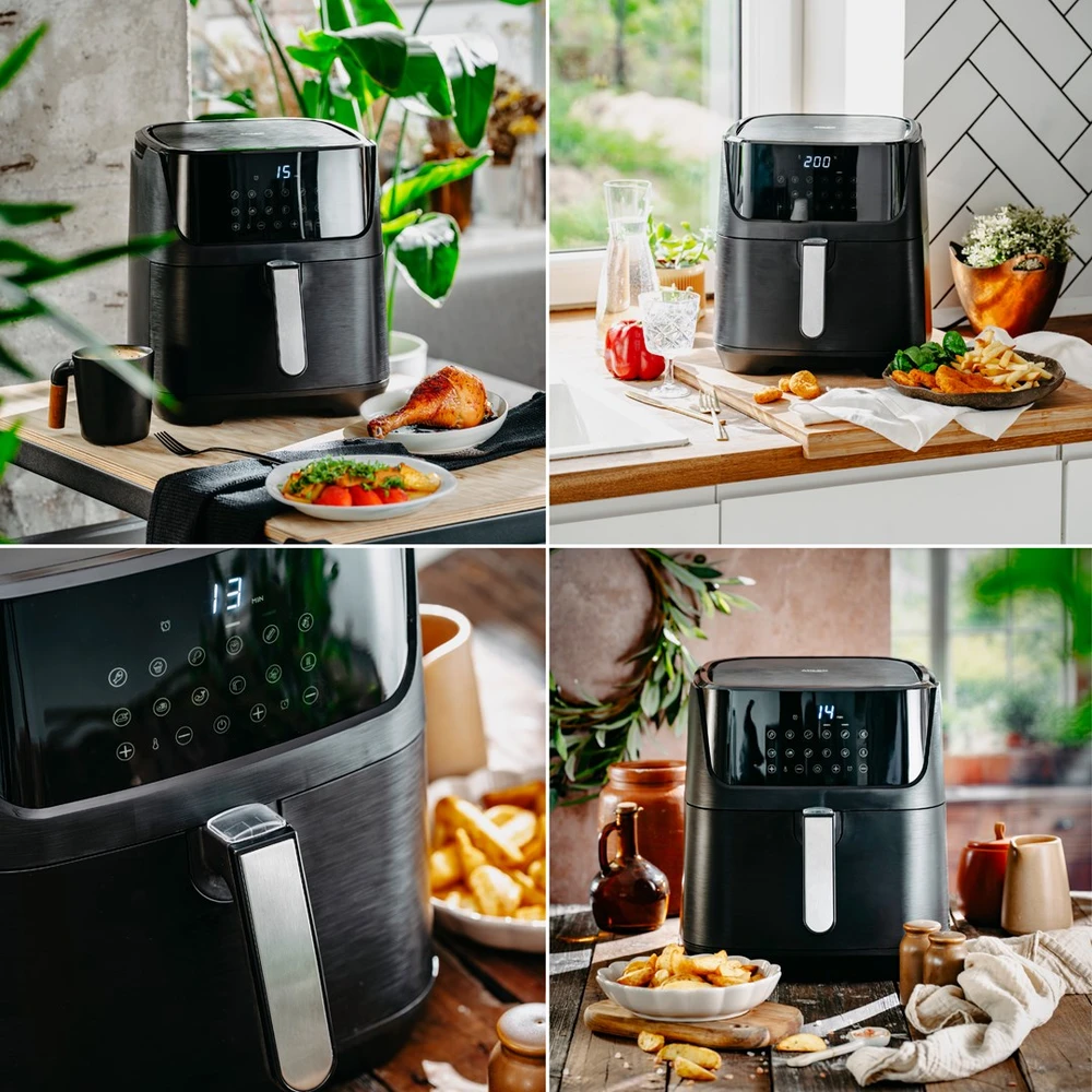 Gruzdintuvė Adler AD 6317 Air Fryer Oven, 12 programs, 5.5 L, Juodas