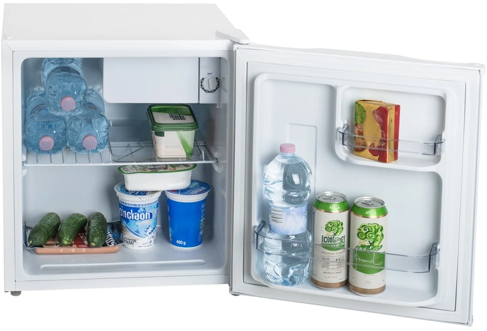 Adler Šaldytuvas | AD 8096 | Energijos vartojimo efektyvumo klasė E | Laisvai pastatomas | Sandėliukas | Aukštis 51 cm | Šaldytuvo grynoji talpa 45 l | 39 dB | Balta