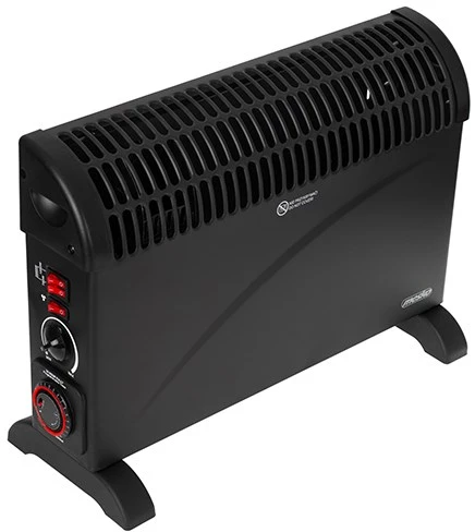 Adler Mesko | Konvektorius šildytuvas su laikmačiu ir turbo ventiliatoriumi | MS 7741b | Konvekcinis šildytuvas | 2000 W | Galios lygių skaičius 3 | Juodas