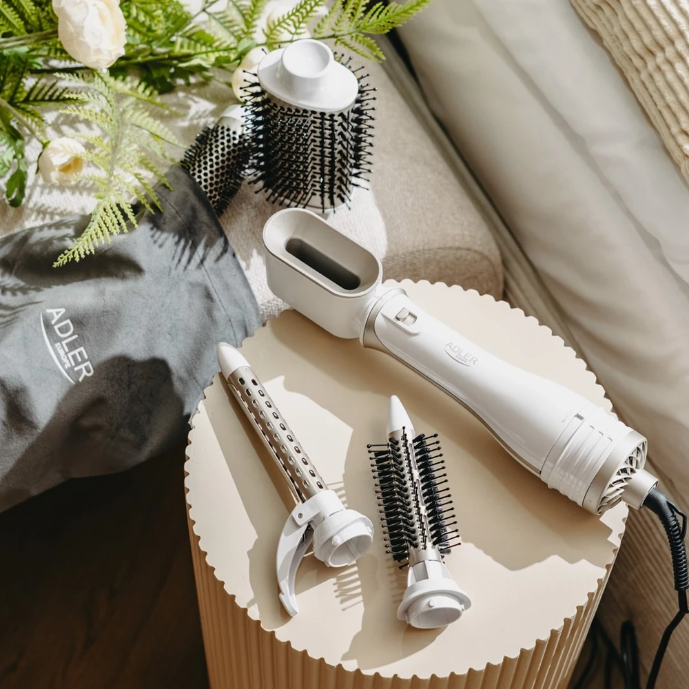 Adler | Plaukų formuotojas 5 viename | AD 2027 | 1200 W | Pearl Baltas/Rose Gold