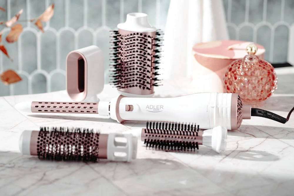 Adler | Plaukų formuotojas 5 viename | AD 2027 | 1200 W | Pearl Baltas/Rose Gold