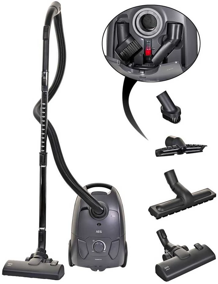 AEG AB51C2DG 3 l būgninis dulkių siurblys Sausas, 750 W, su dulkių maišeliu