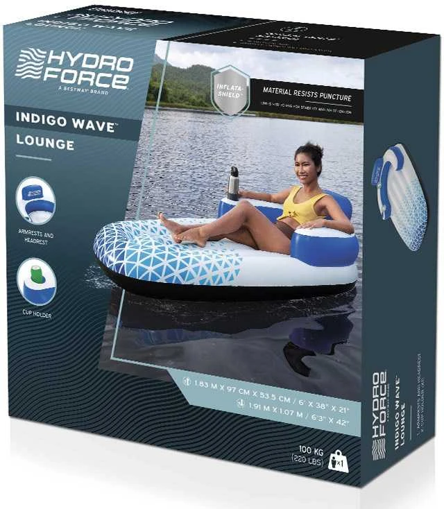 Bestway Hydro Force Pripučiamas plaustas, mėlynos spalvos, 183x97cm